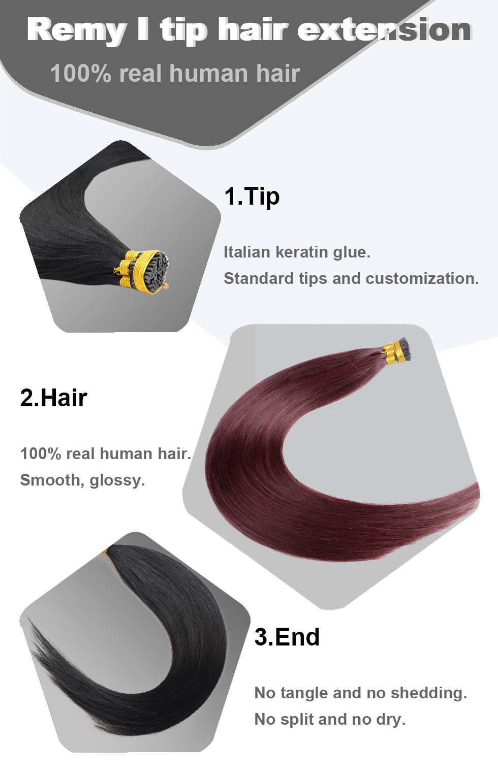 I tip hair extension